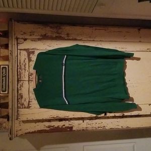Men's Chaps Green w/Stripes Pullover Sweater Size XL